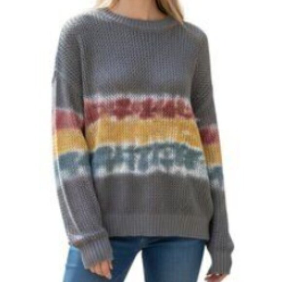 Spiritual Gangster Sweaters - Spiritual Gangster Women's Do With Love Open Knit Multicolor Sweater Size S Boho